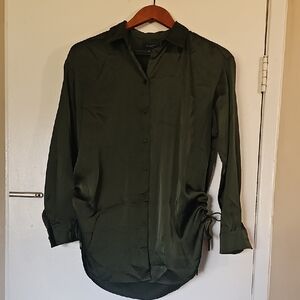 1.state size S Forest Green women shirt